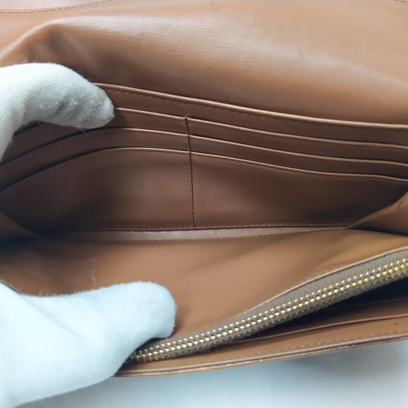 Miu Miu Brown Leather Crocodile Embossed Credit Card Bifold Wallet - Picture 11 of 16